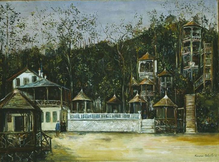 Les guinguettes à Robinson par Maurice Utrillo, vers 1910.