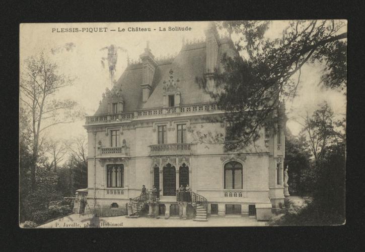 Le Château de la Solitude vers 1910.