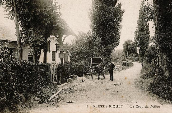 L’auberge du Coup du Milieu, vers 1900.