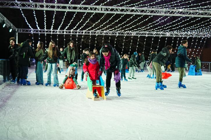 La patinoire est ouverte jusqu’au 4 janvier.