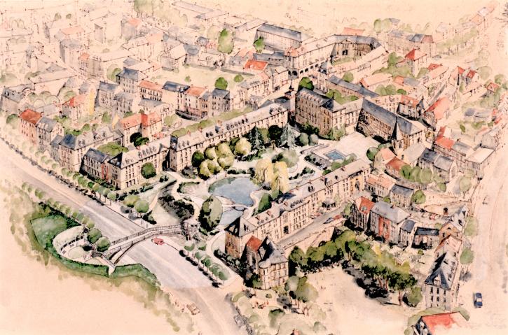 Le plan original dessiné par François Spoerry.