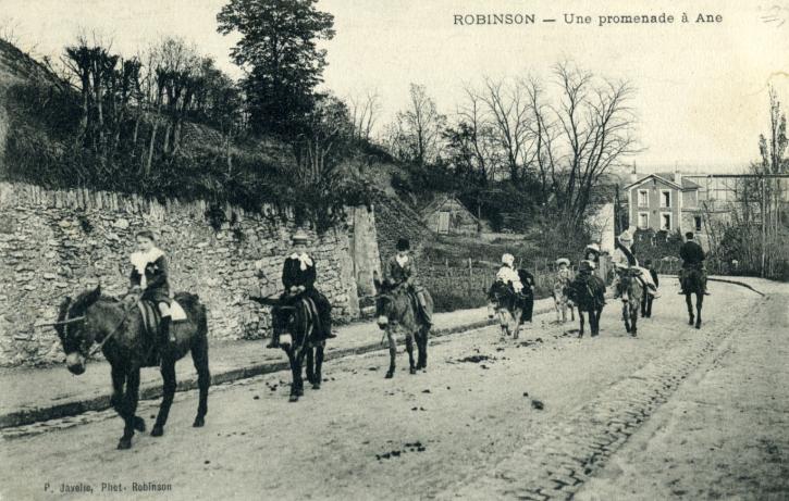 La rue de Malabry vers 1900.