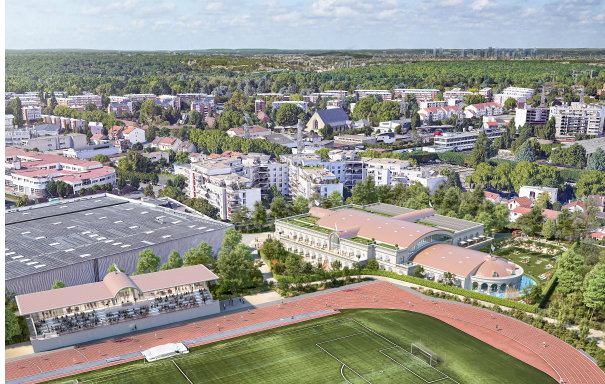 La tribune sera finie avant le centre nautique.