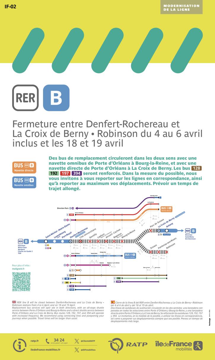 Travaux RER B | Le plessis robinson