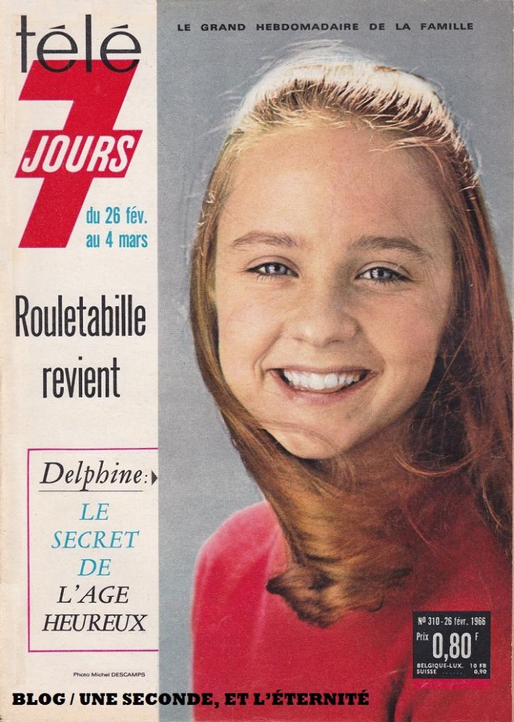 Delphine Desyeux en couverture de Télé 7 Jours (1966).