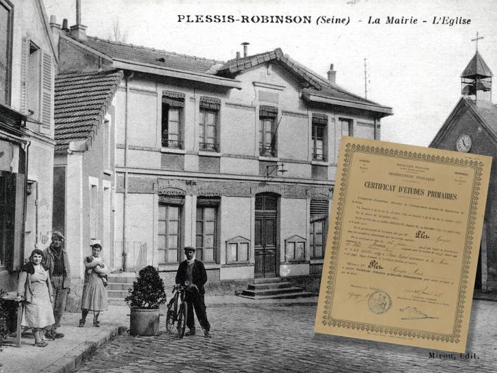 La Mairie-école de 1884, actuel CAM.